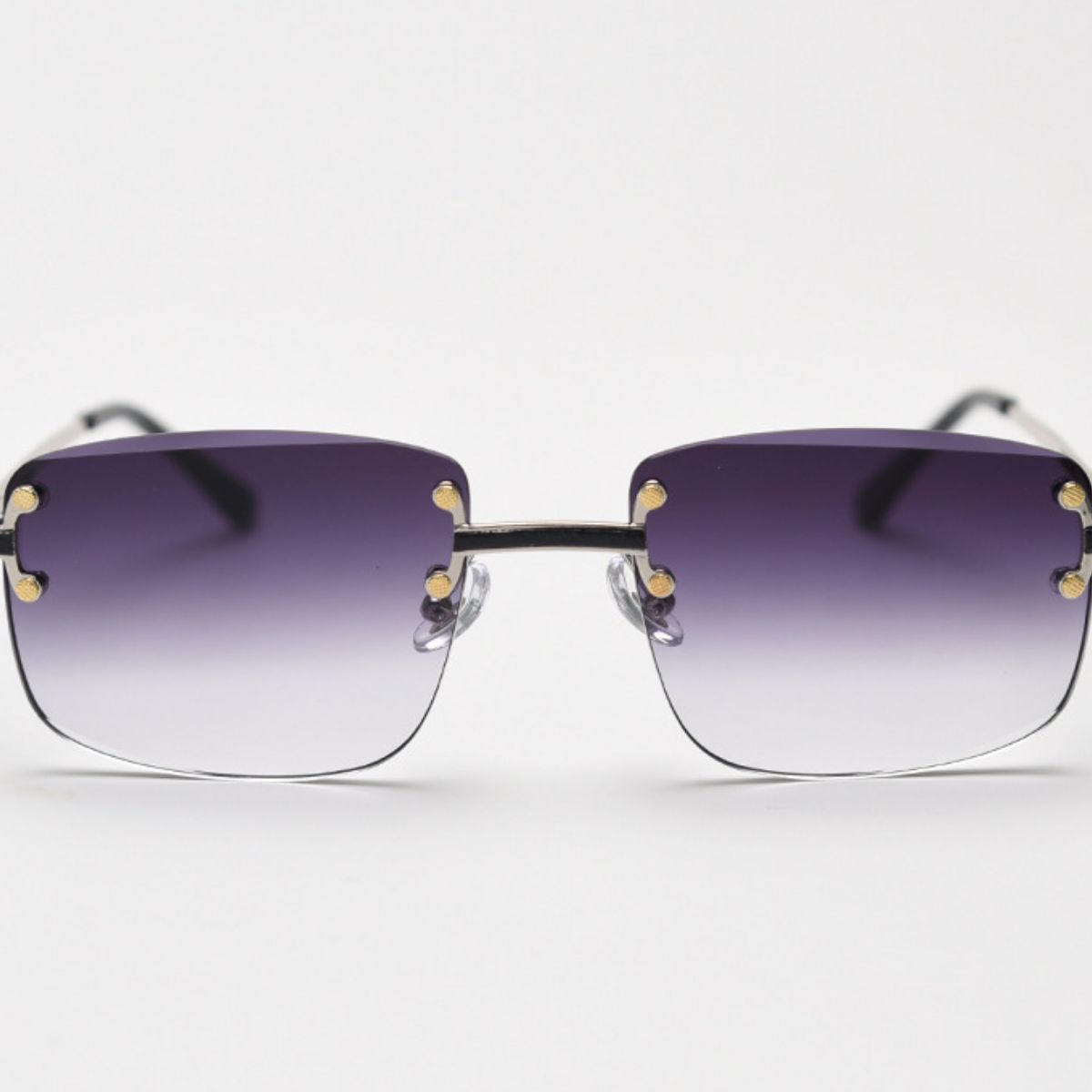 Rimless Gradient Tinted Sunglasses  Shop One Place