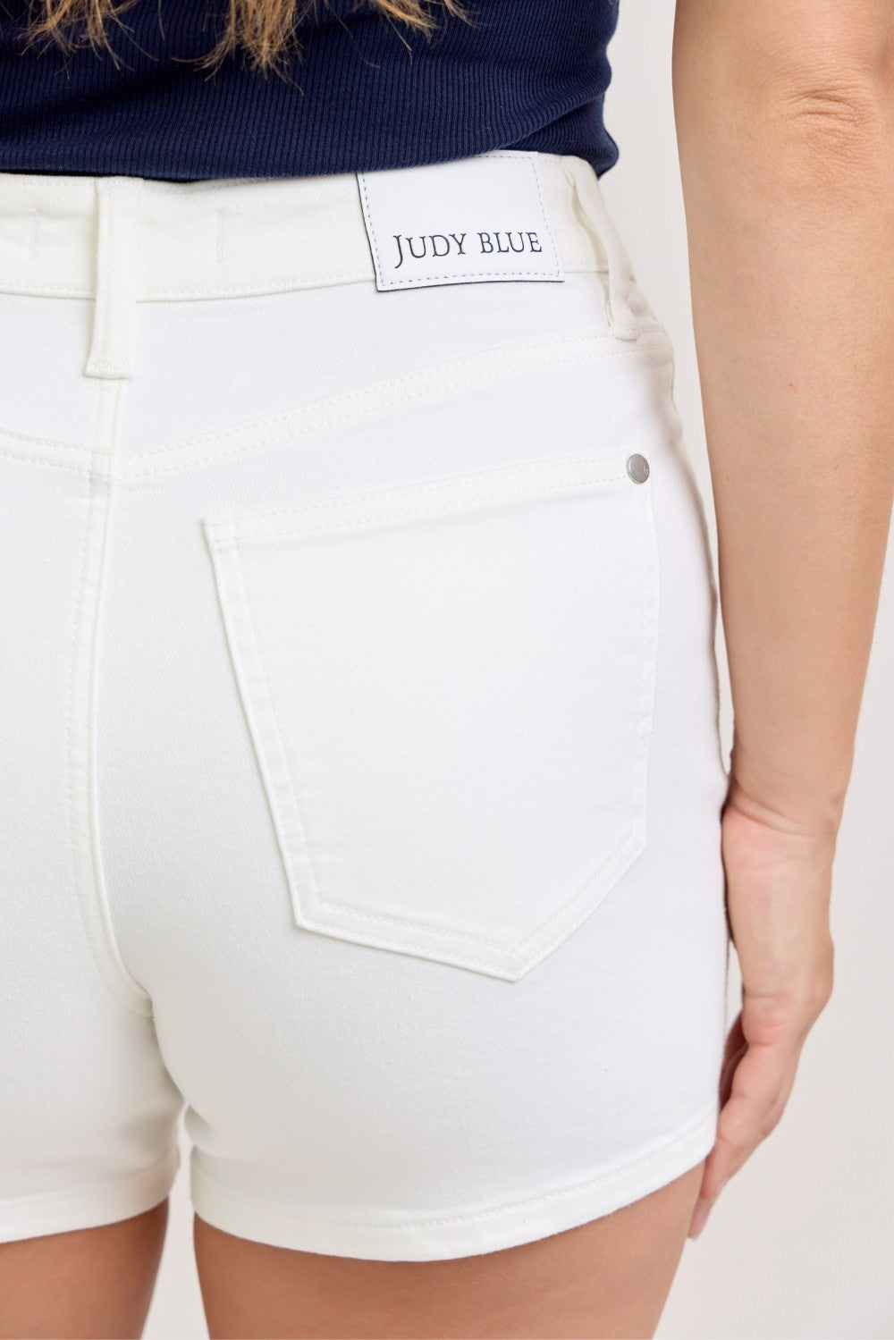 Judy Blue Full Size High-Waisted Slim Short Plus Size  Shop One Place