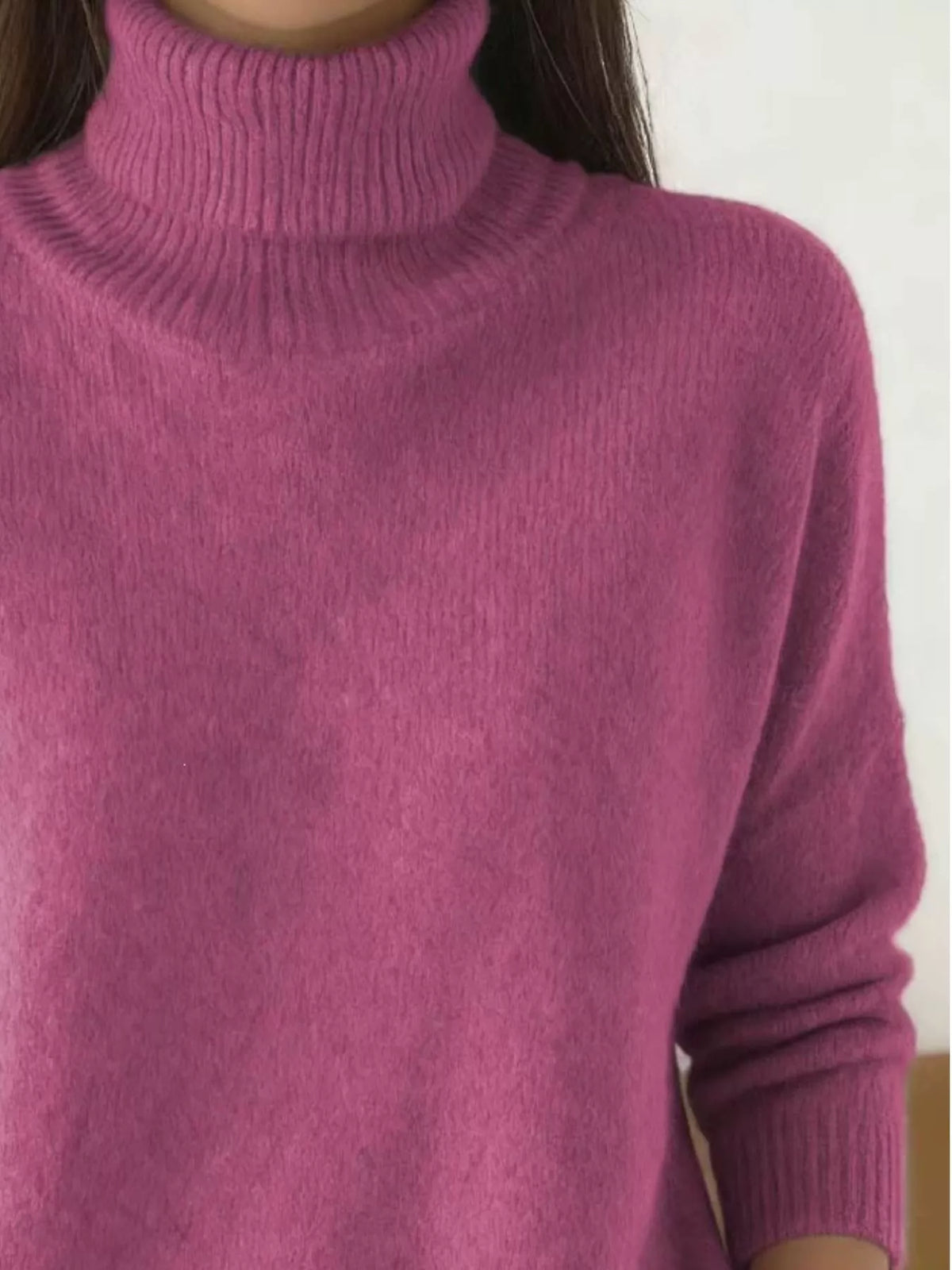 Women's Turtleneck Long Sleeve Sweater – view 20