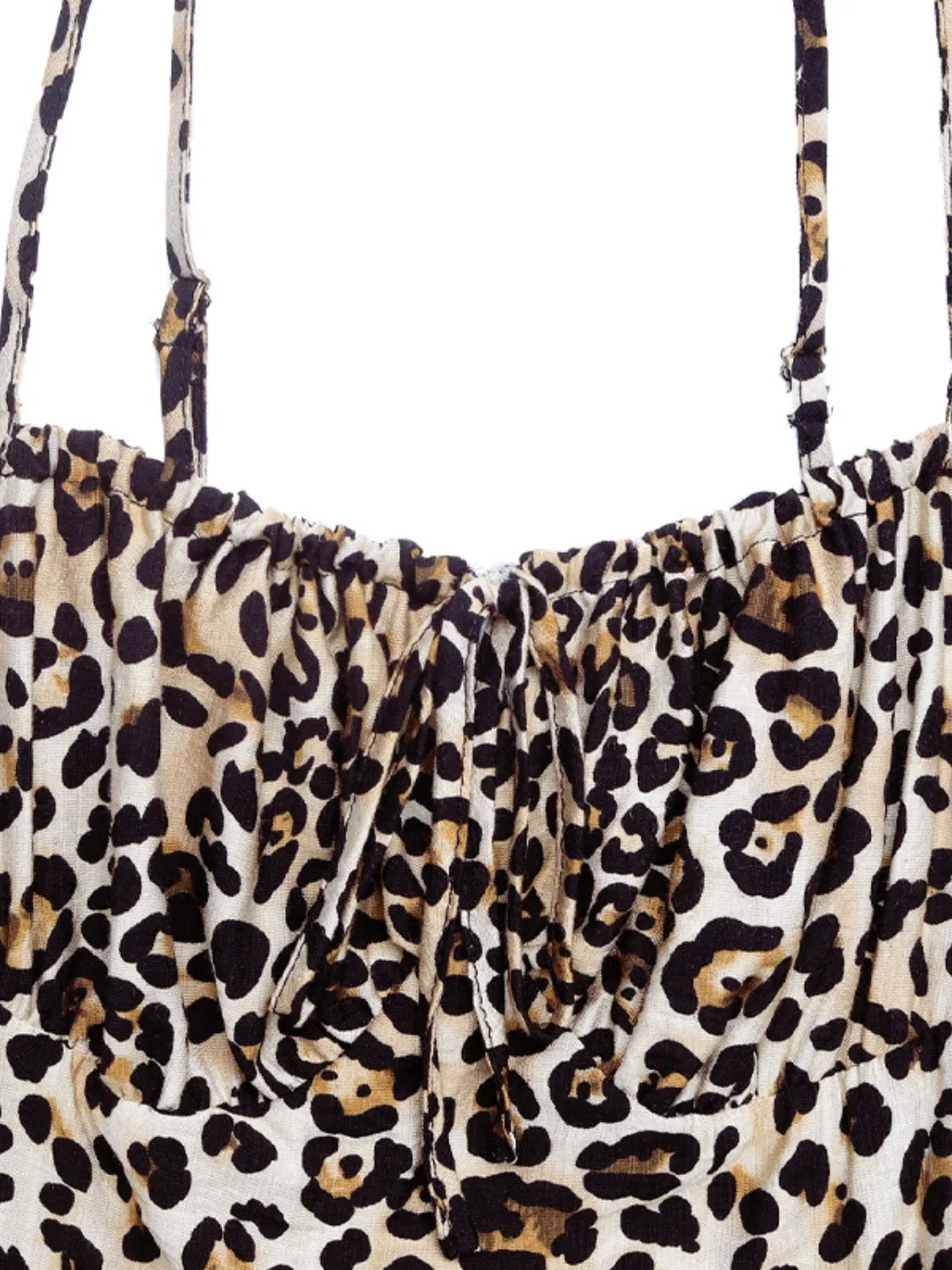 Smocked Leopard Midi Cami Dress  Shop One Place
