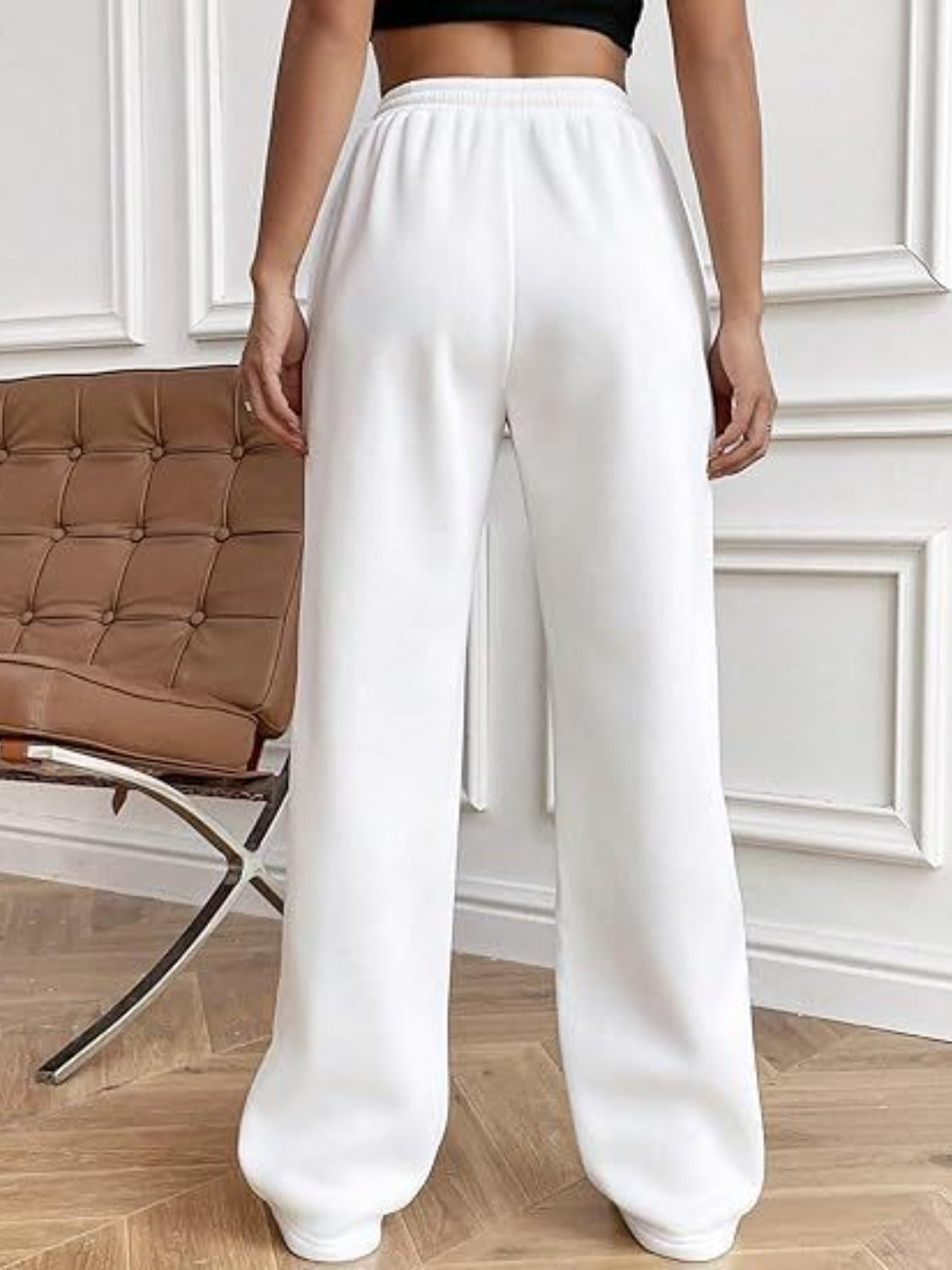 Drawstring Wide Leg Pants with Pockets  Shop One Place