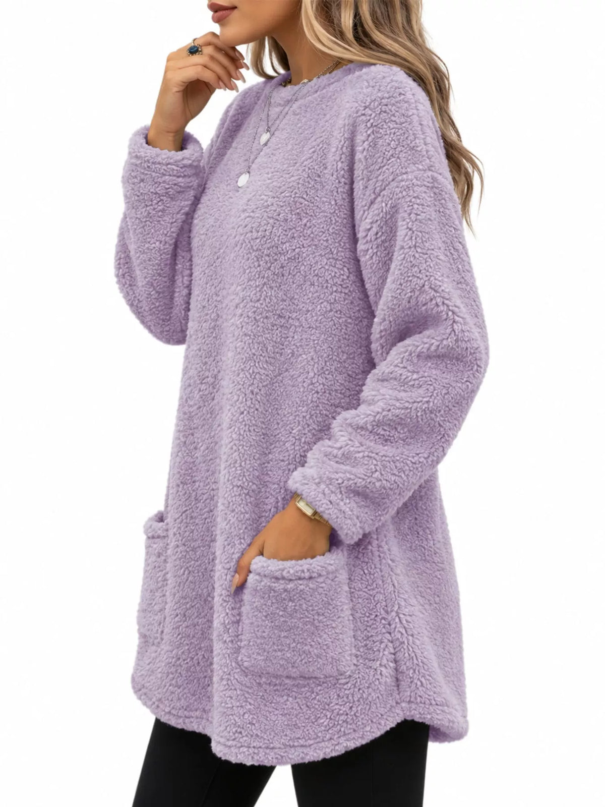 Women's Fleece Drop Shoulder Sweatshirt – view 24