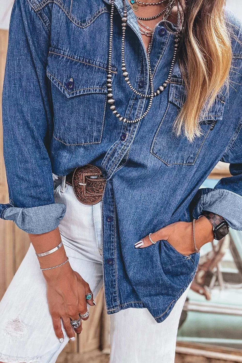 Women's Western Denim Shirt – view 5