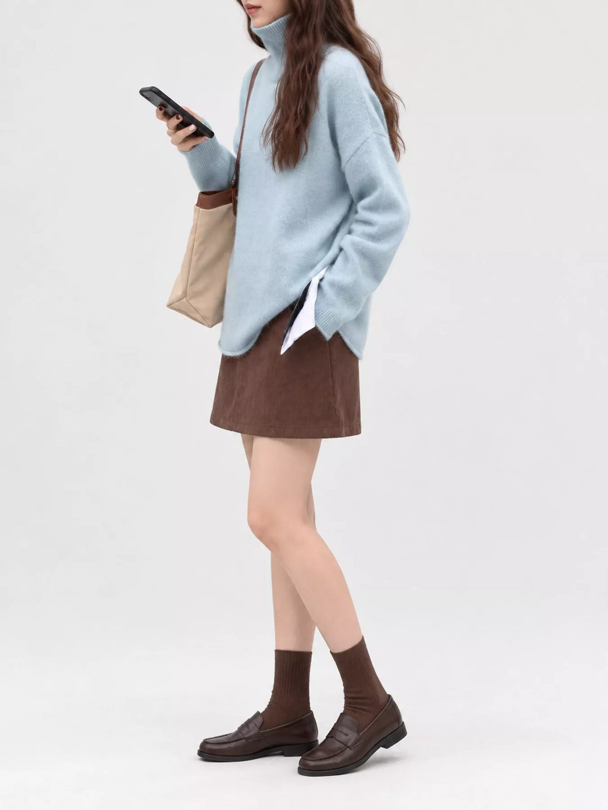 Women's Turtleneck Drop Shoulder Sweater – view 10