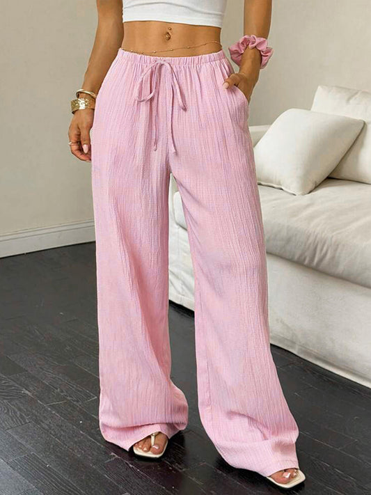 Tied Wide Leg Pants  Shop One Place