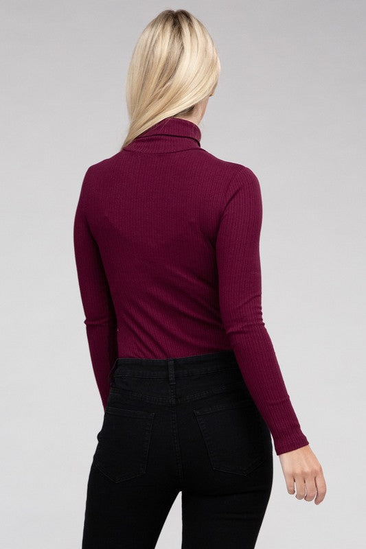 Long-Sleeve Turtleneck Bodysuit