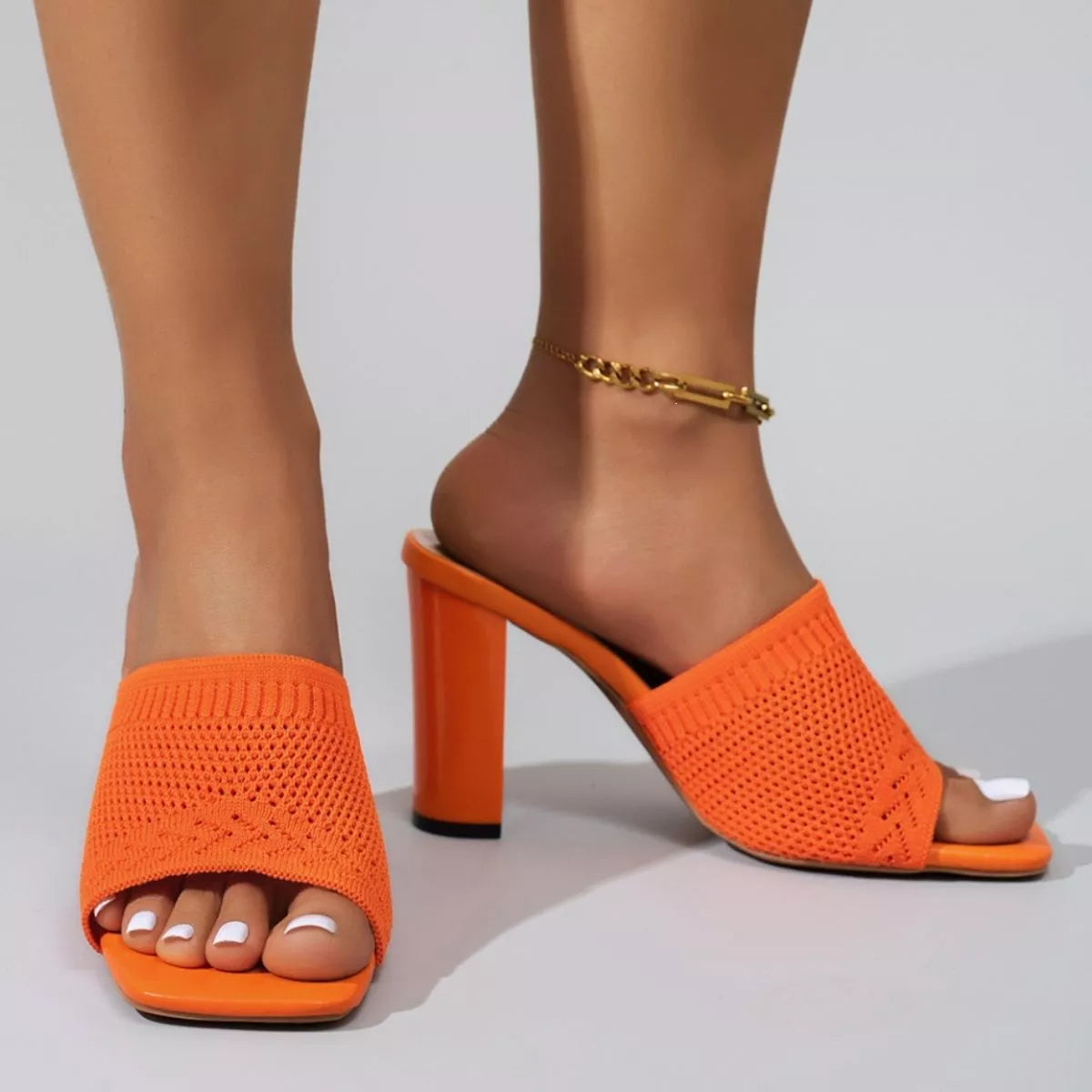 Open Toe Block Heels Sandals  Shop One Place