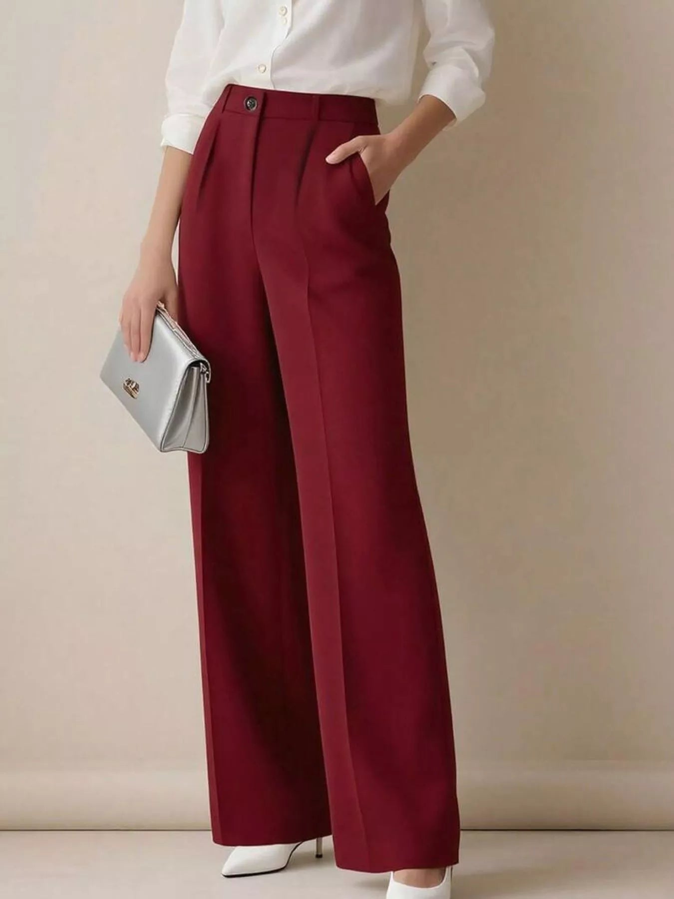High-Waisted Wide Leg Pants  Shop One Place