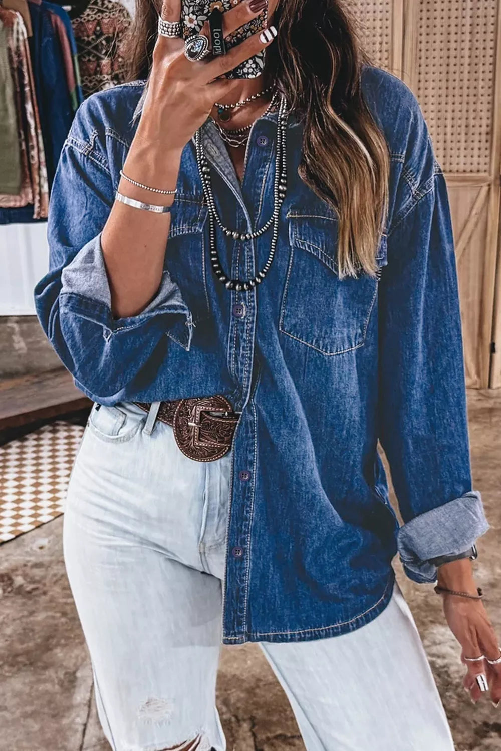 Women's Western Denim Shirt – view 2