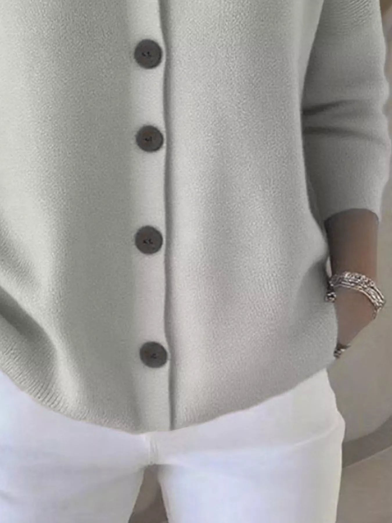 Full Size Hooded Button-Front Soft Knit Cardigan Plus Size  Shop One Place