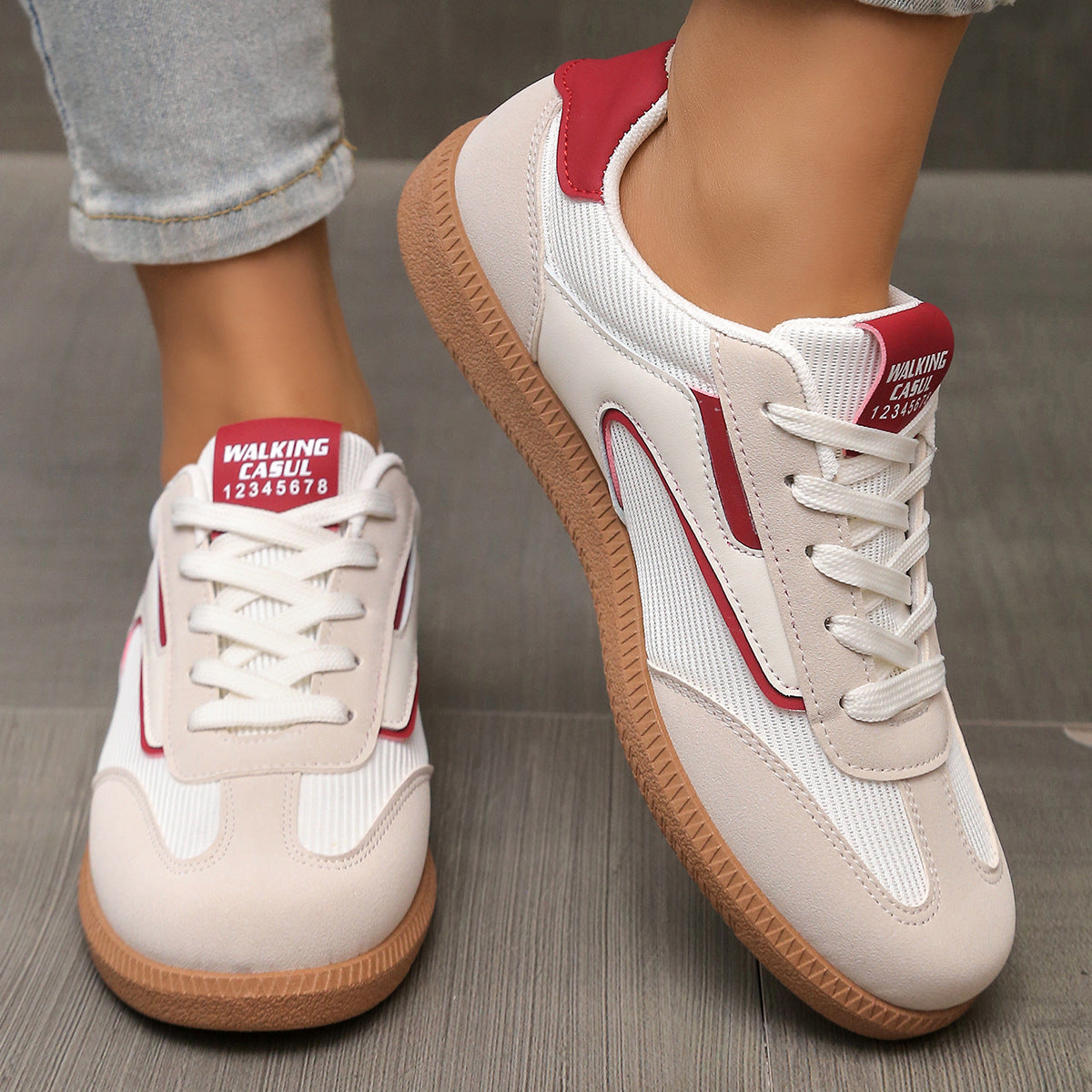 Lace Up Round Toe Sneakers  Shop One Place