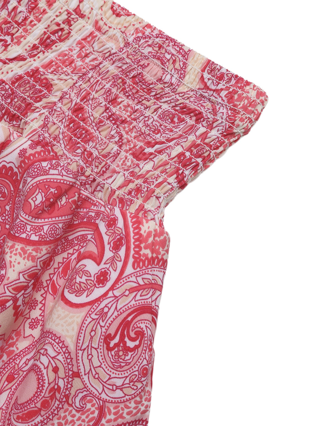 Paisley Print Tube Top and Ruffle Mini Skirt Set  Shop One Place