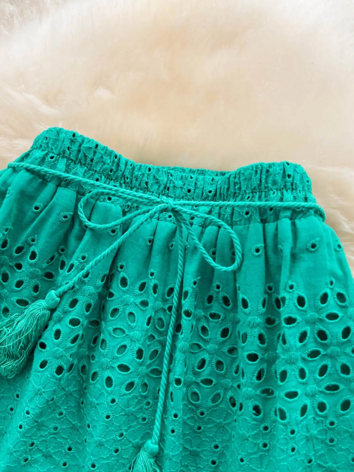 Eyelet Tiered Maxi Skirt  Shop One Place