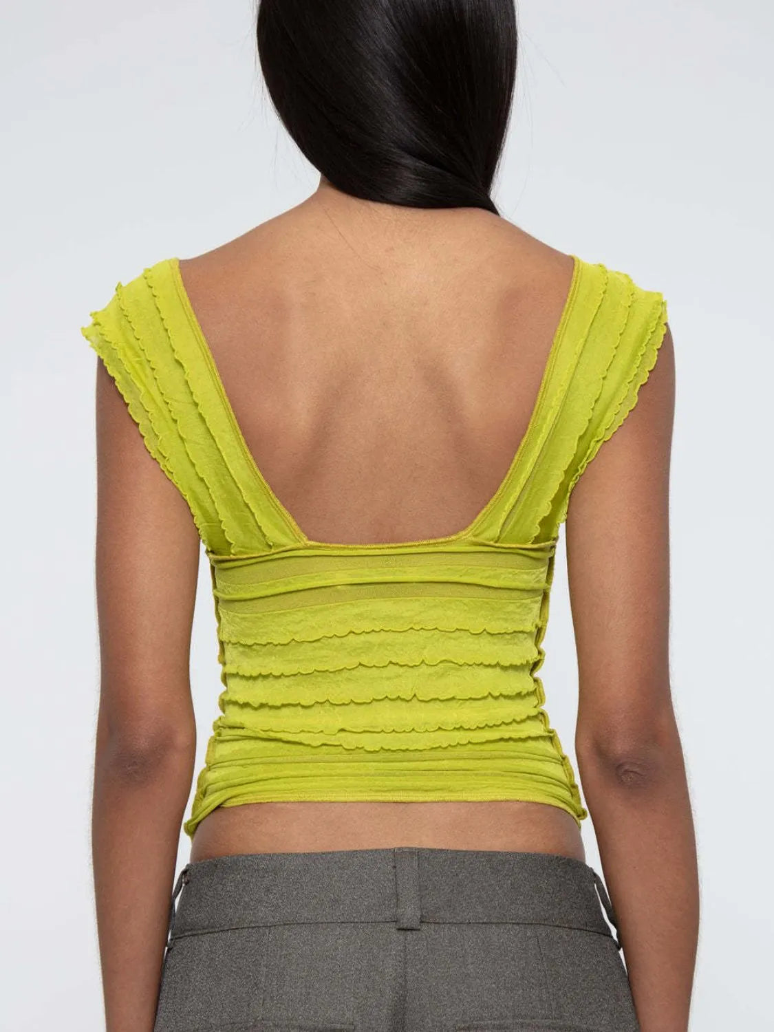 Ruched Solid Tank  Shop One Place
