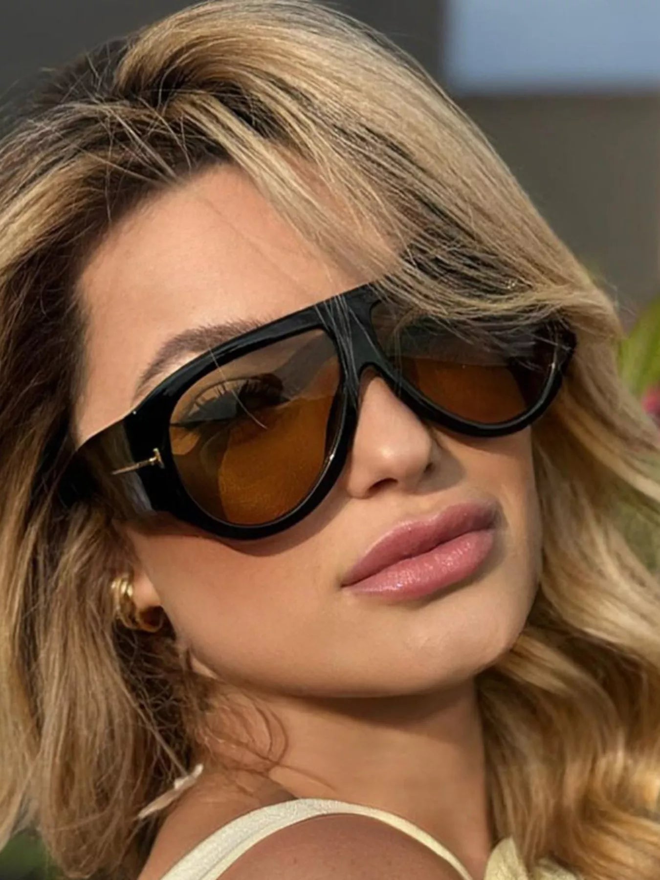 Gradient Lenses Oversized Sunglasses  Shop One Place