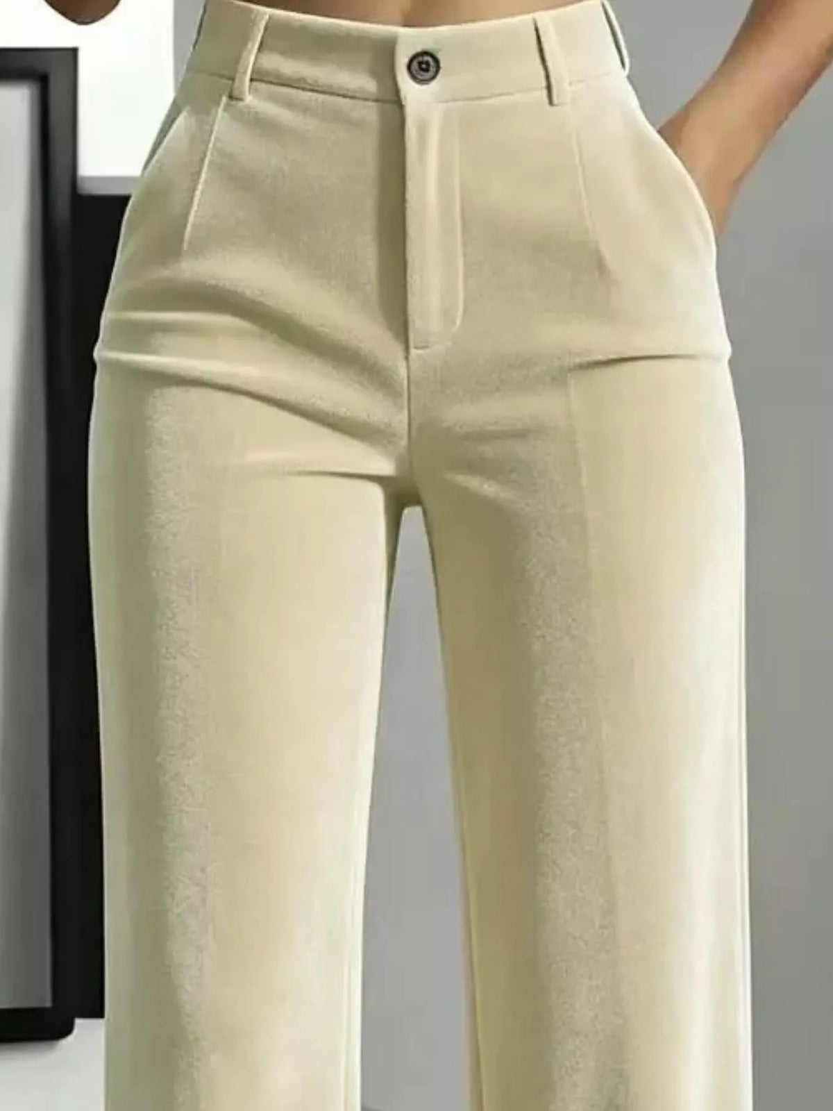 Women's High-Waisted Velvet Pants – view 2