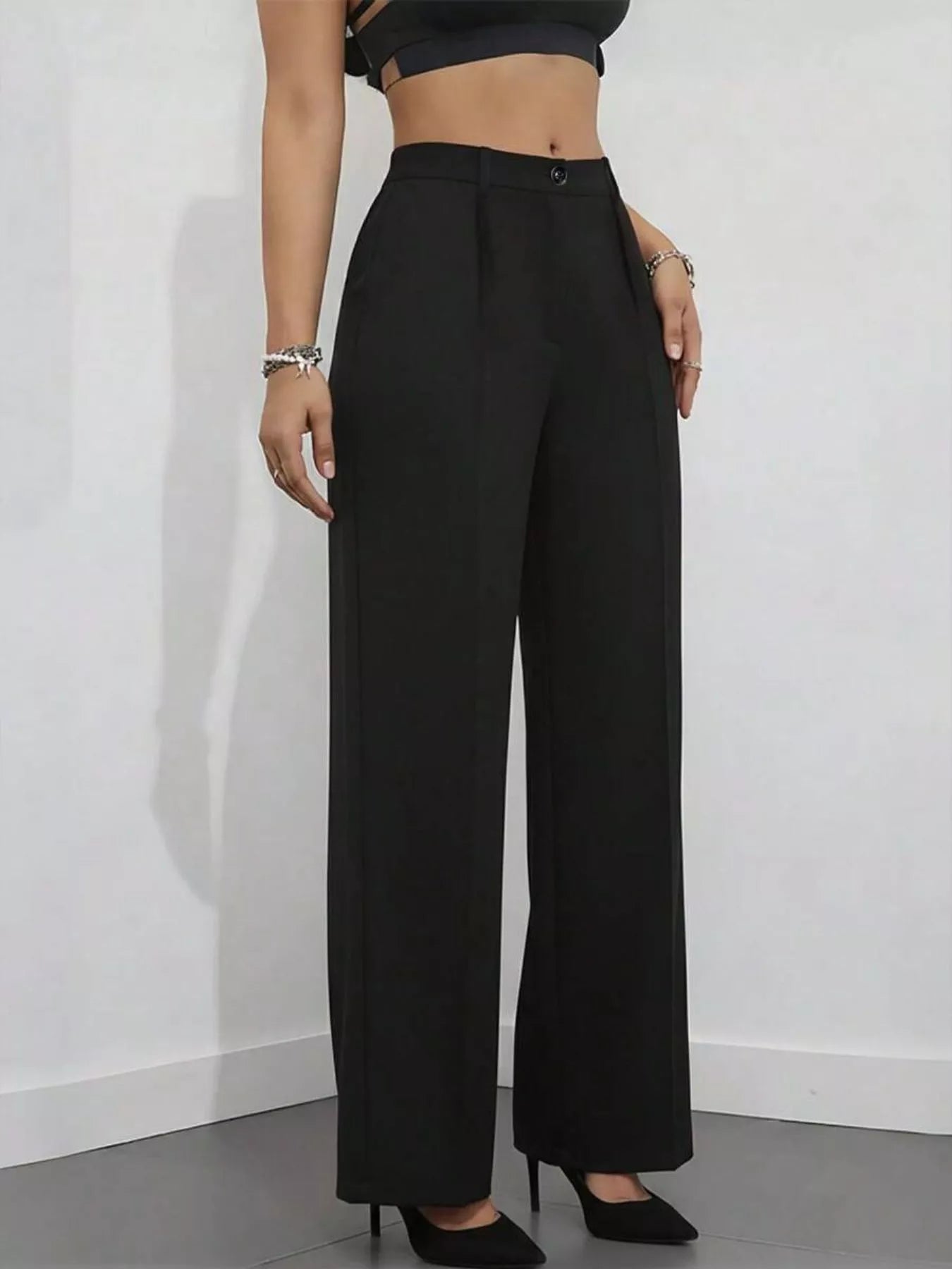 High-Waisted Wide Leg Pants  Shop One Place