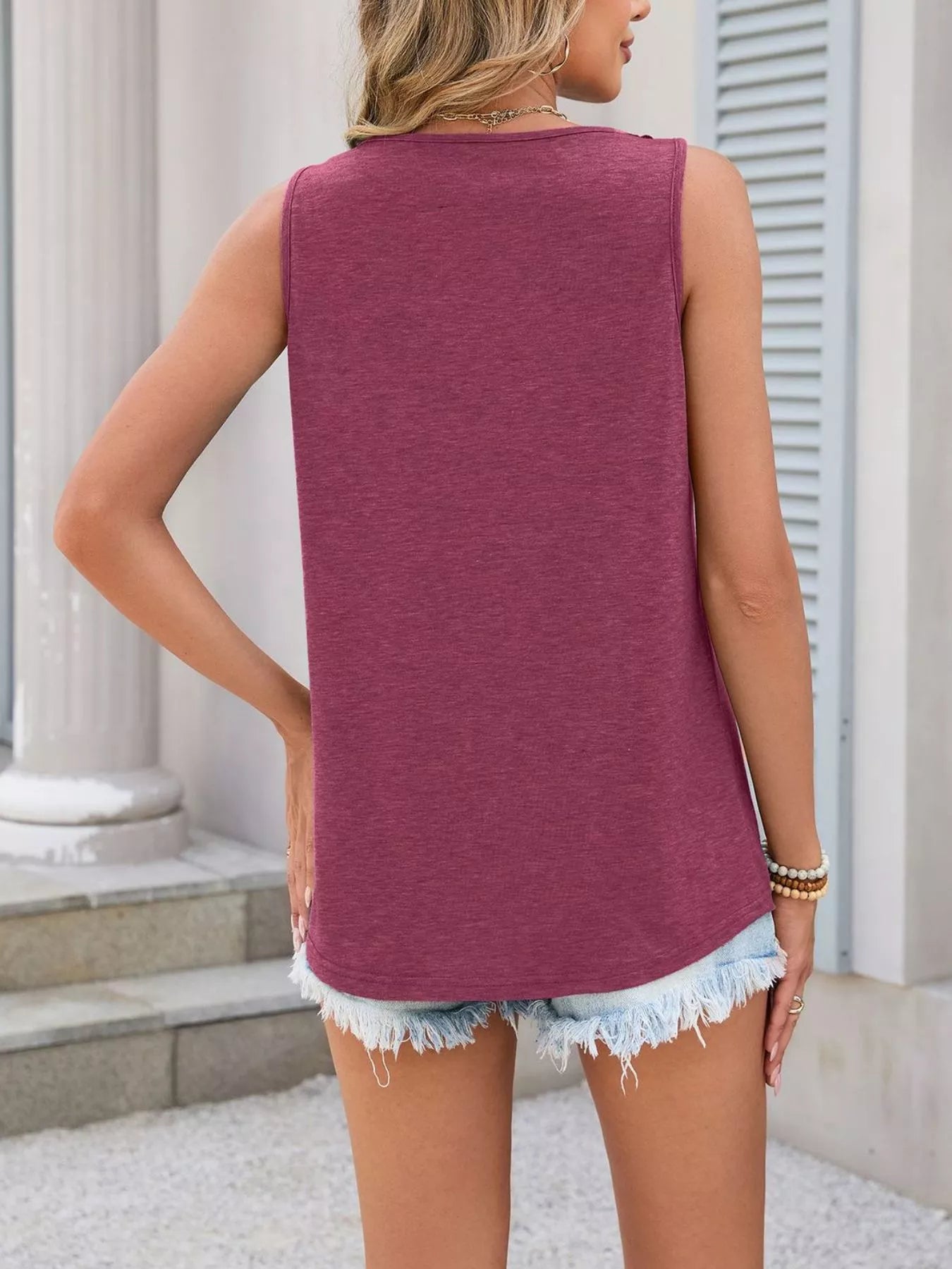 Lace Trim Sleeveless Tank Top  Shop One Place