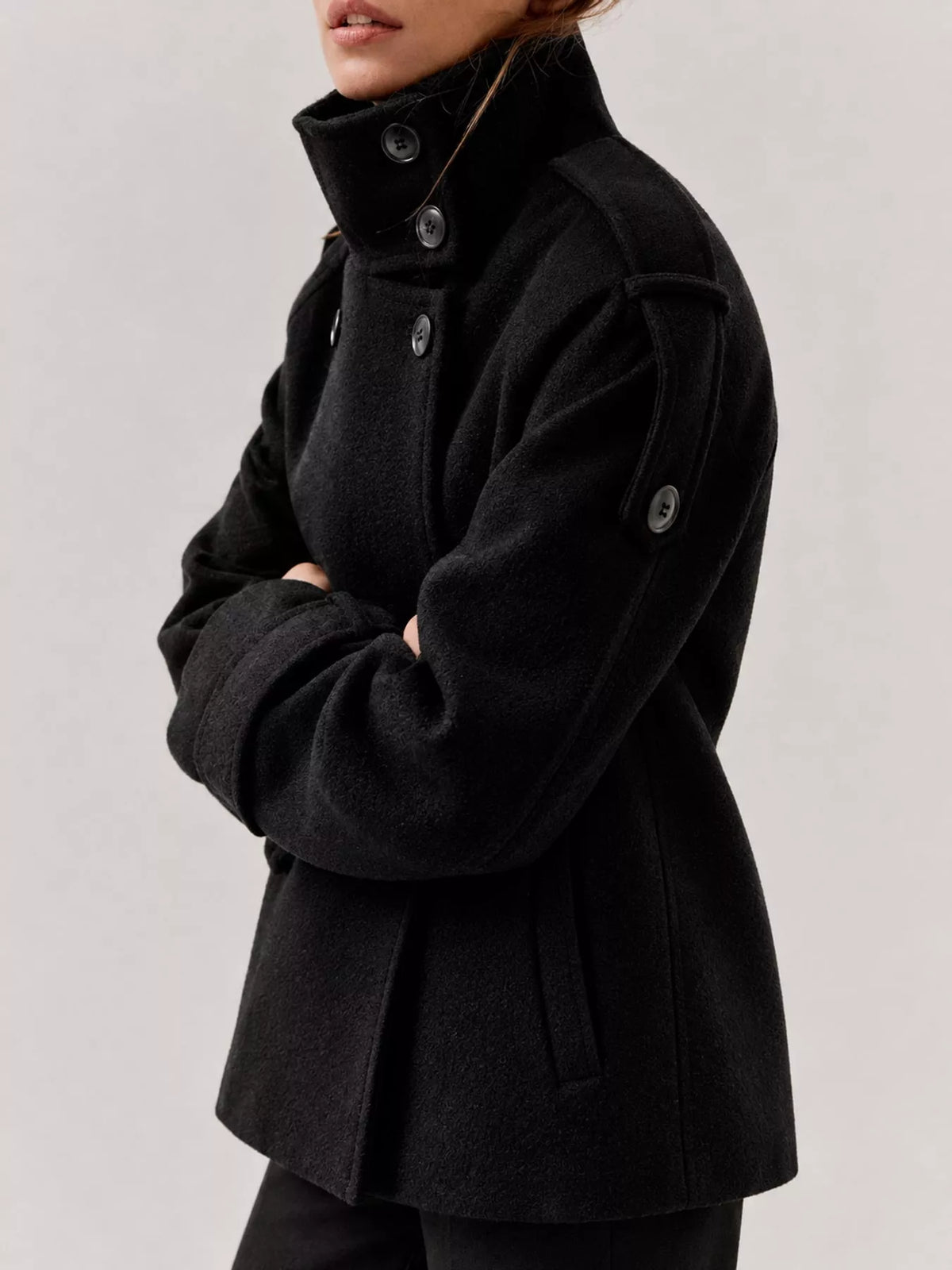 Women's Double-Breasted Belted Coat – view 10