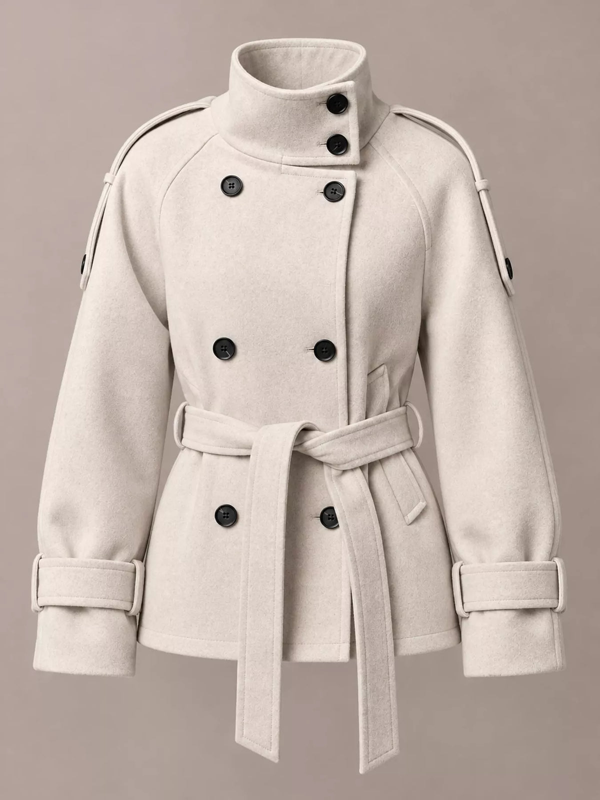 Women's Double-Breasted Belted Coat – view 4