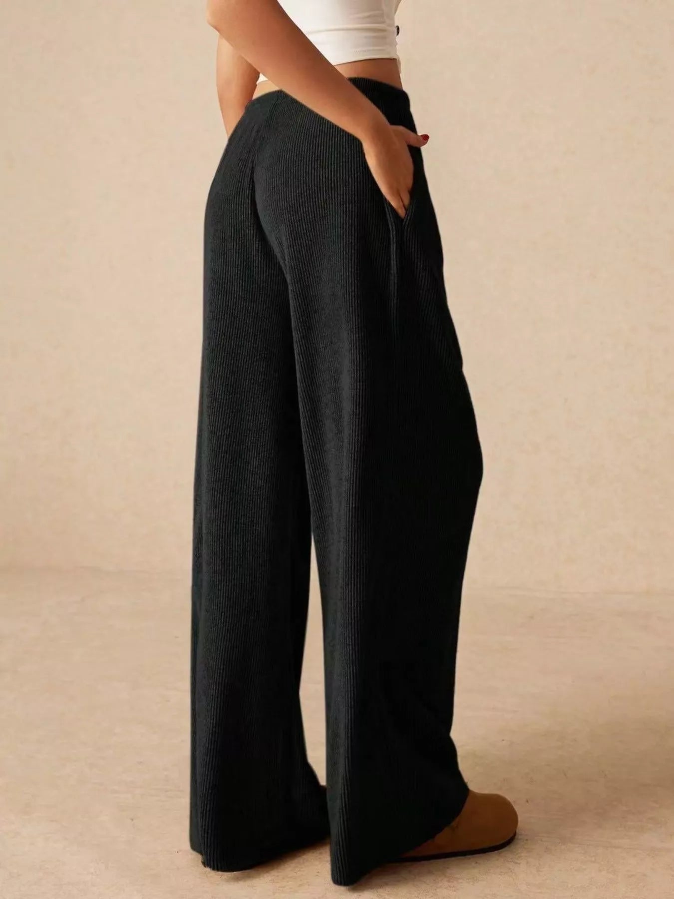 Drawstring Wide Leg Pants  Shop One Place
