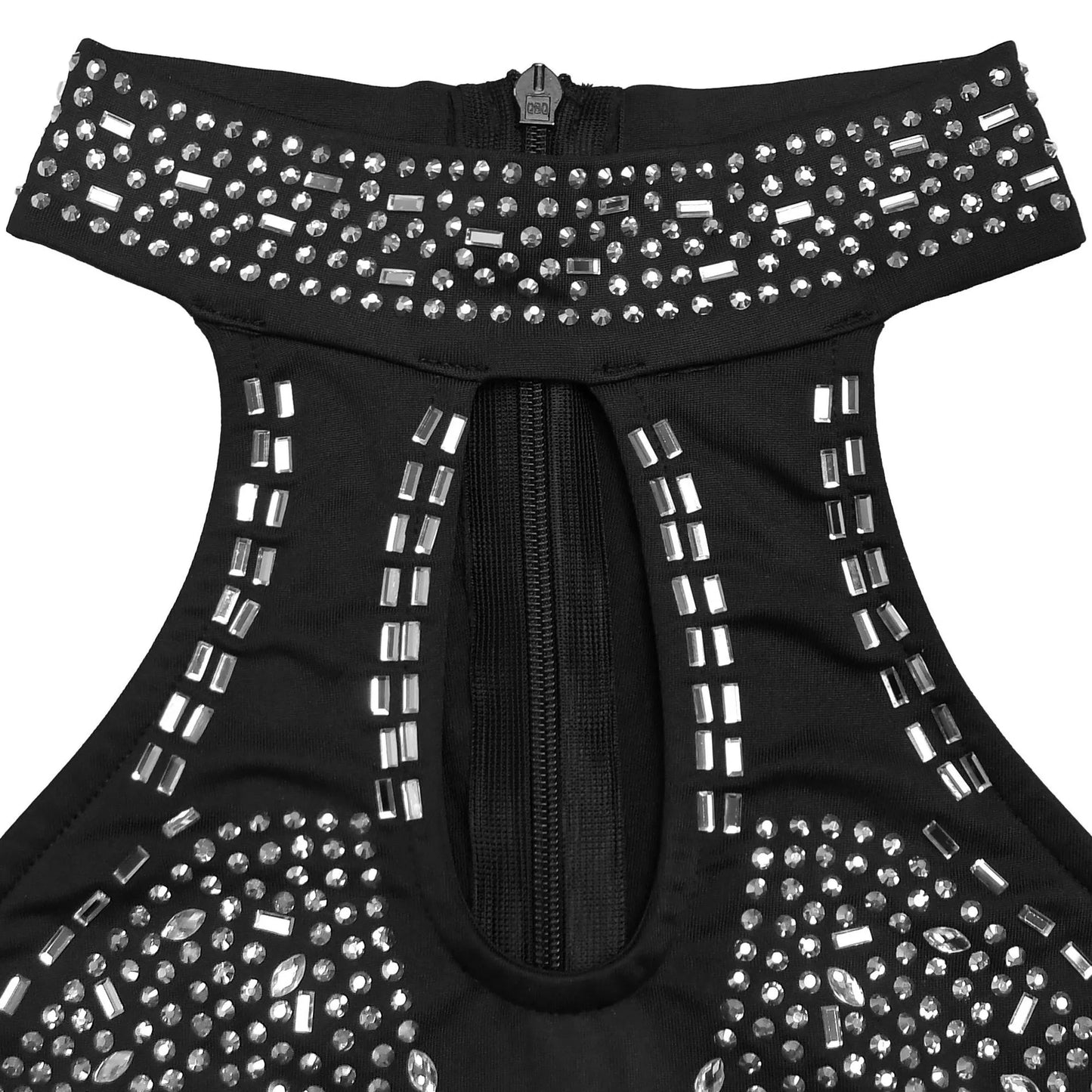 Sparkling Rhinestone Cutout Jumpsuit  Shop One Place
