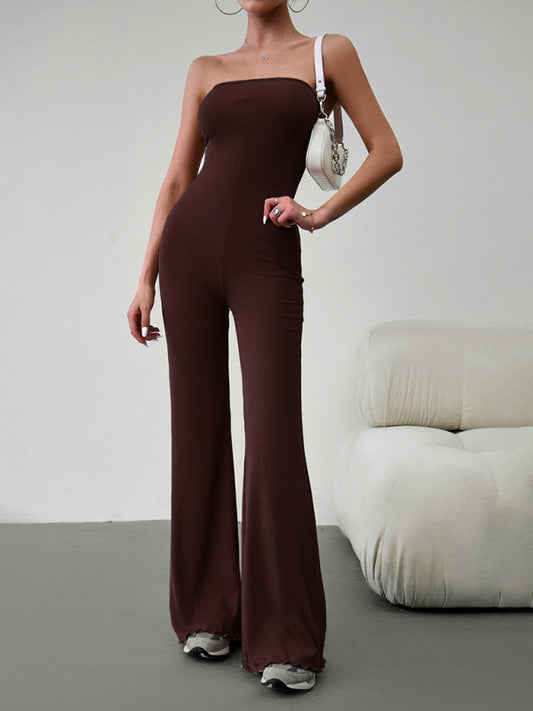 New women's elegant temperament slim sexy tube top jumpsuit  Shop One Place