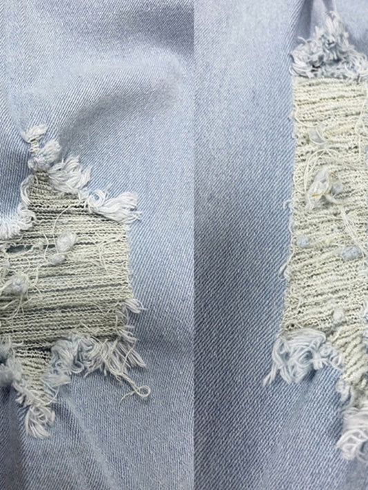 women's high waist ripped jeans pencil pants  Shop One Place