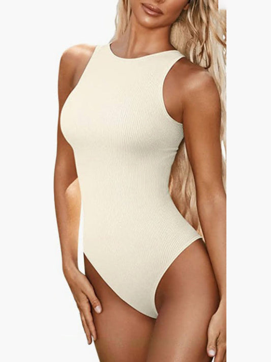 women‘s sexy  round neck  sleeveless bodysuit  Shop One Place
