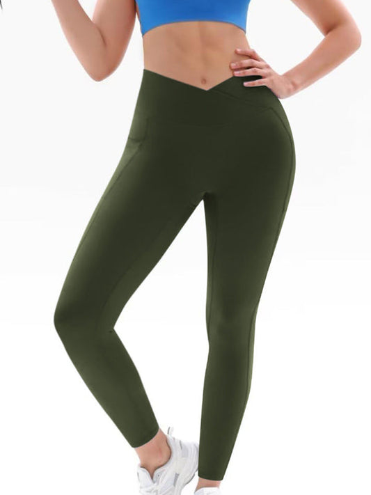 New Women's High Waist Hip Pocket Yoga Pants - Shop One Place