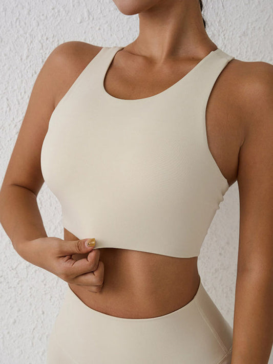 New beautiful back sports bra shock-proof yoga running high-intensity sports vest  Shop One Place