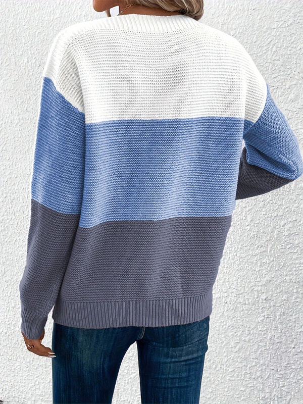 Loose crew neck sweater  Shop One Place