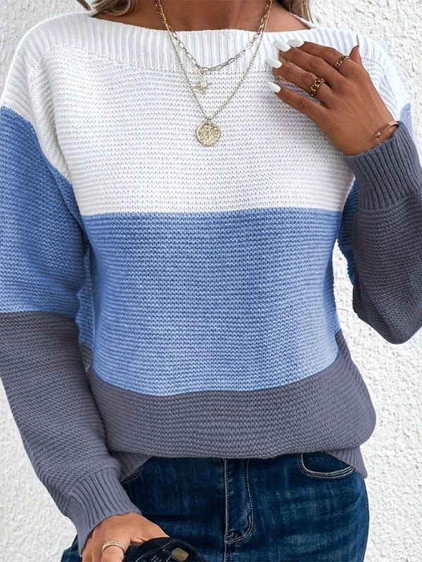Loose crew neck sweater  Shop One Place