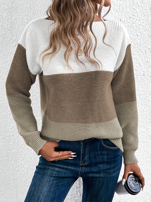 Loose crew neck sweater  Shop One Place