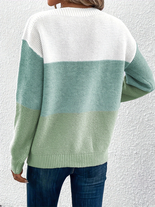 Loose crew neck sweater  Shop One Place