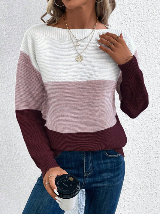 Loose crew neck sweater  Shop One Place