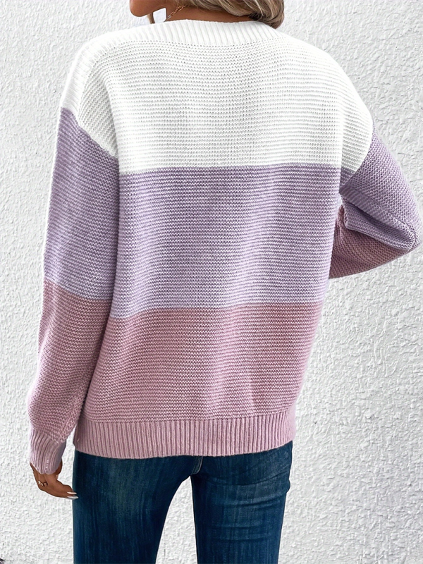 Loose crew neck sweater  Shop One Place