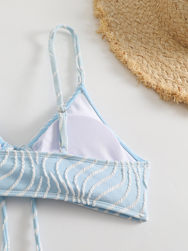 Stripe print bikini  Shop One Place