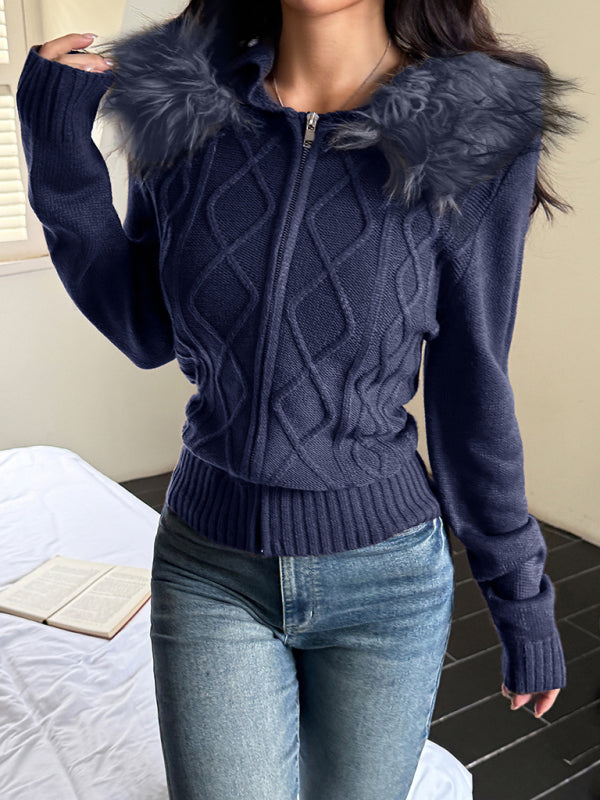 Casual simple style hooded sweater  Shop One Place