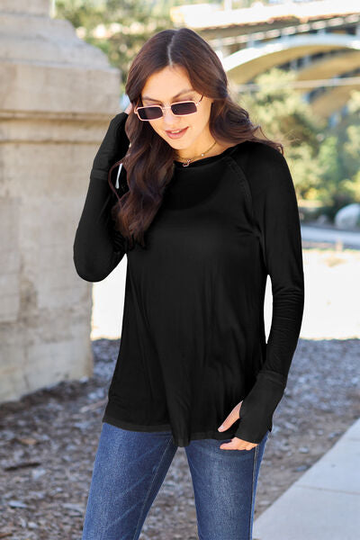 Basic Bae Full Size Round Neck Long Sleeve T-Shirt  Shop One Place