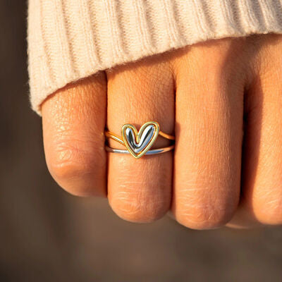 Heart Shape Irregular 925 Sterling Silver Ring  Shop One Place