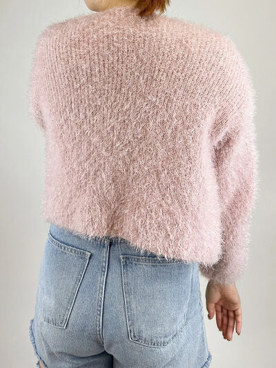 Tied Open Front Dropped Shoulder Cardigan  Shop One Place