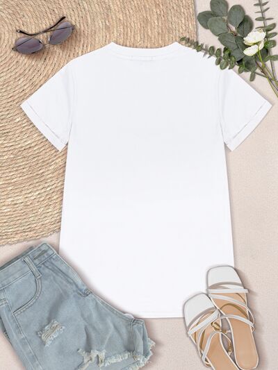 Round Neck Short Sleeve T-Shirt