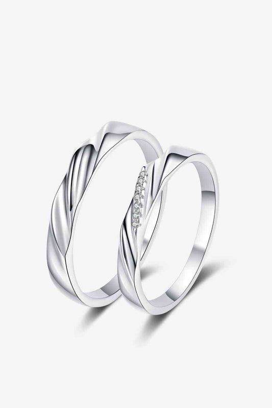 Minimalist 925 Sterling Silver Rhodium-Plated Ring  Shop One Place