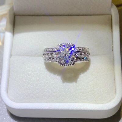 2 Carat Moissanite 925 Sterling Silver Ring  Shop One Place