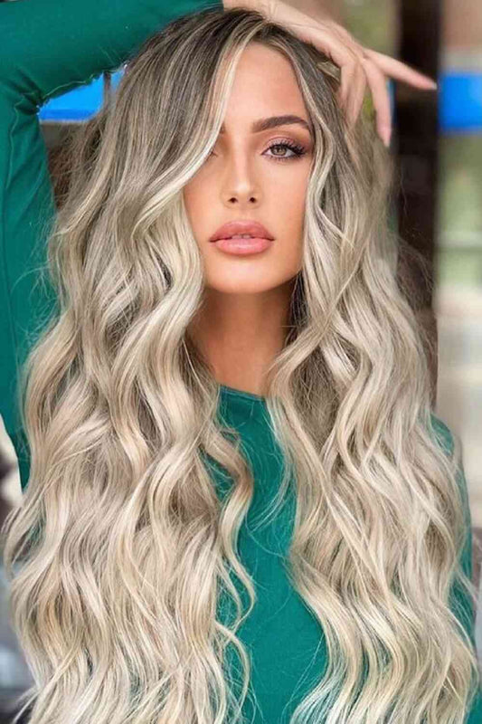 Full Machine Made Long Wave Wigs 26''  Shop One Place
