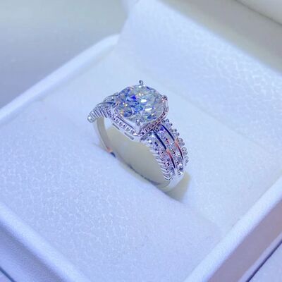 2 Carat Moissanite 925 Sterling Silver Ring  Shop One Place