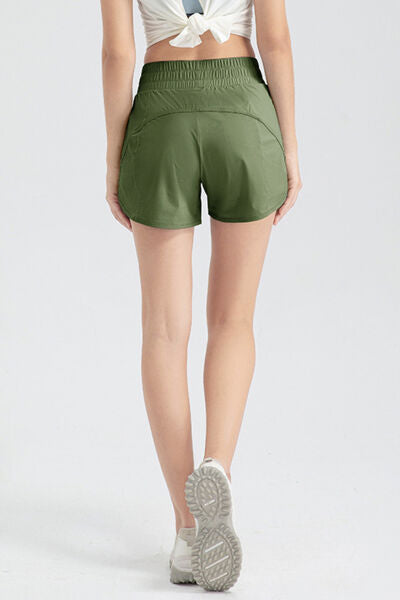 Elastic Waist Active Shorts