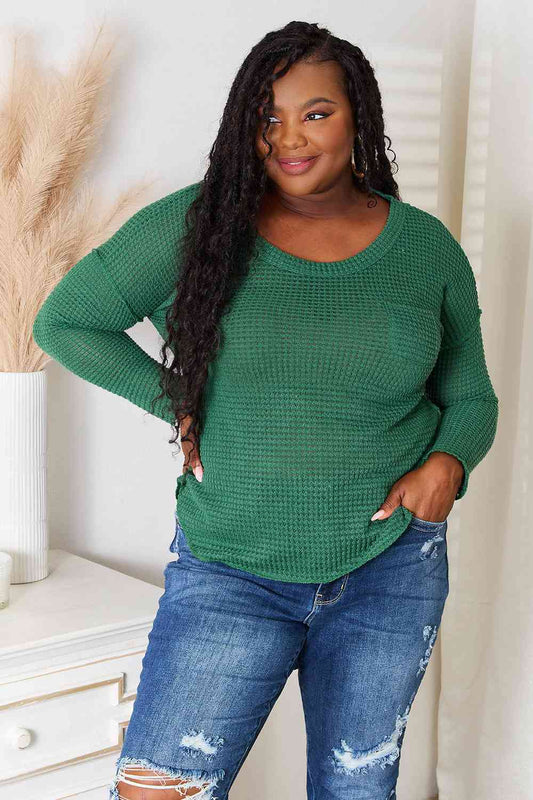 Culture Code Full Size Scoop Neck Patch Pocket Top  Shop One Place