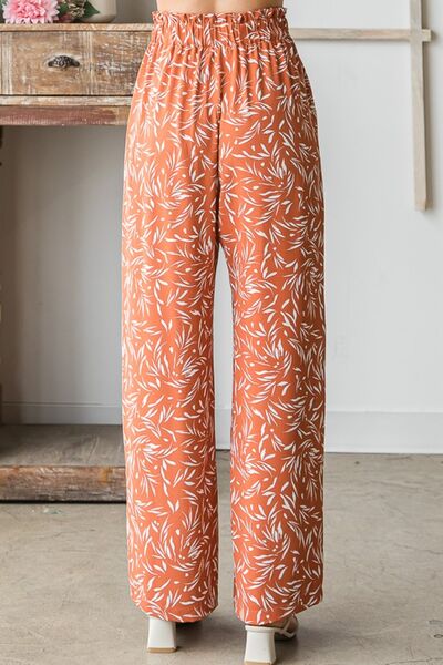Heimish Full Size Printed Tied Straight Casual Pants  Shop One Place